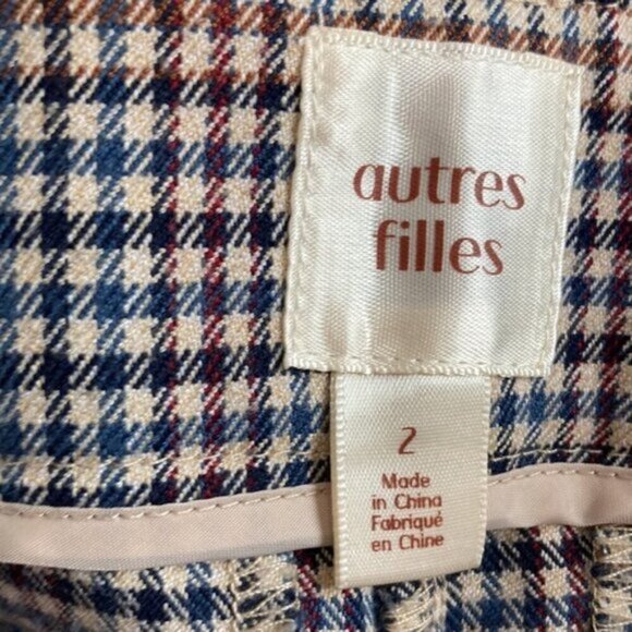 AUTRE Filles Brown Plaid Straight Leg - Picture 12 of 13